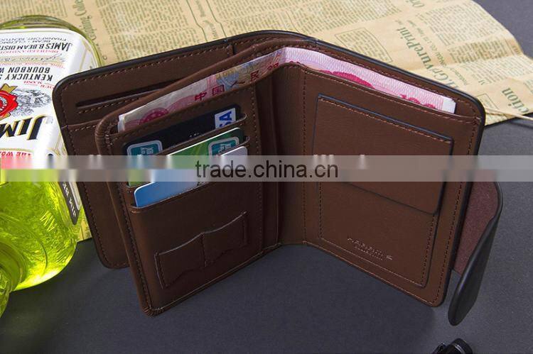 Factory cheap price wallet folding retro wallet portable multifunction wallet
