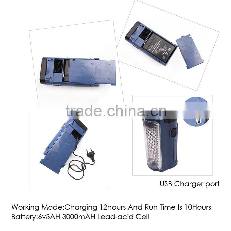 6v 3AH Built-in Battery ABS 72 LED Rechargeable Portable Emergency Light