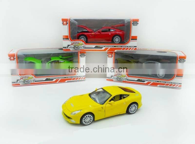 JS3901143 Autorized Famous Brand Metal IC Cars With Light Diecast Pull Back Car
