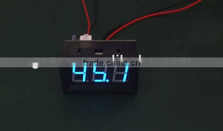 Blue LED display DC0 - 50A dc ampere meter with shunt