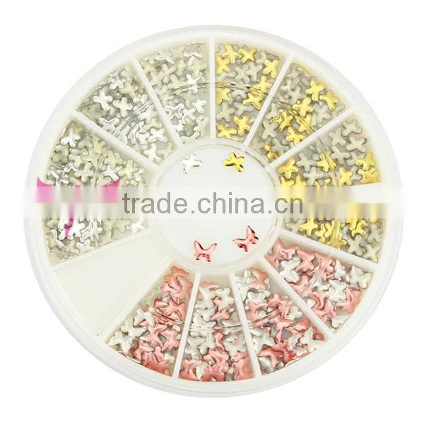 Colorful Neon nail shell decoration,3d nail art decoration 2015 YIWU Jinhua