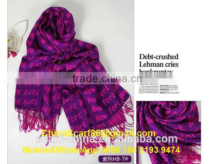 Cashmere knit fringe scarf wholesale
