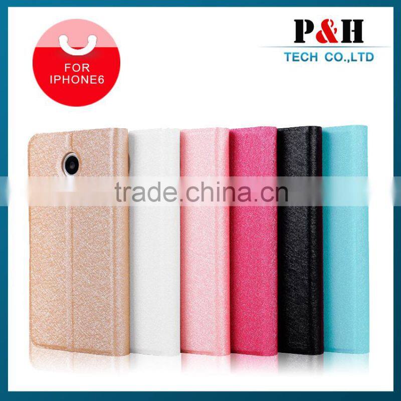 China wholesale wallet style leather case for iphone 6 & plus