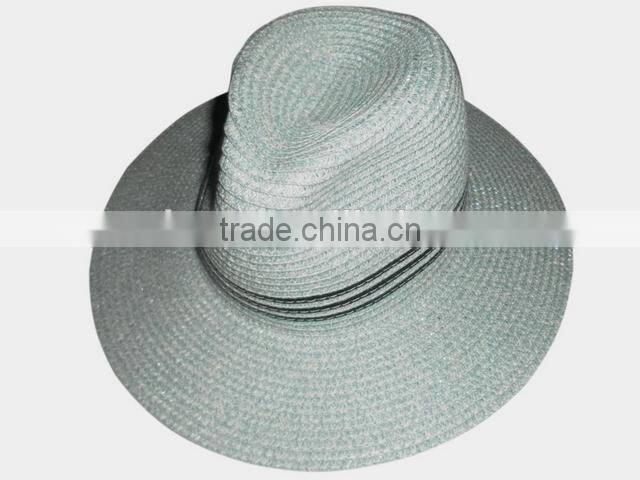 Newest High reflective simple straw panama hat for men