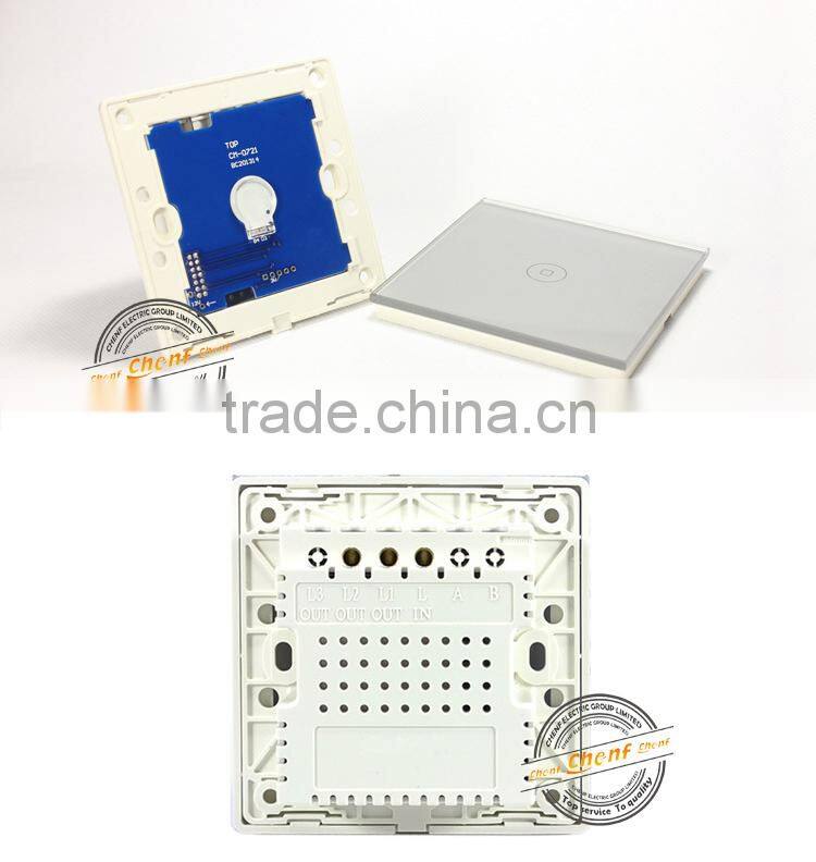 CE Approval Glass Panel Smart Wall Touch Sensitive Light Switch