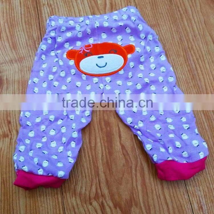 Salable100% cotton new pattern baby leggings