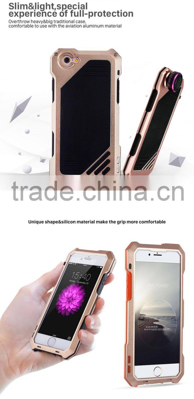 High quality full-body protect phone case with camera lens for iphone 6s