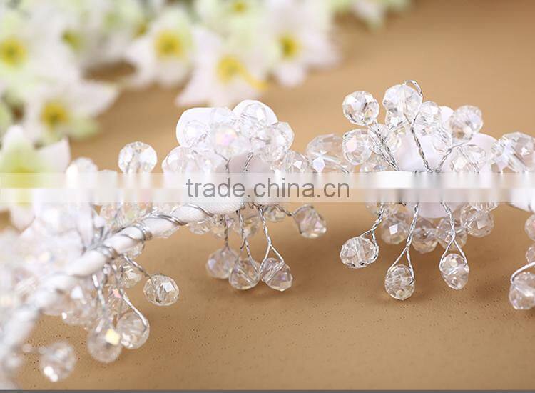 metal rhinestone flower garland headband, flower adult headbands