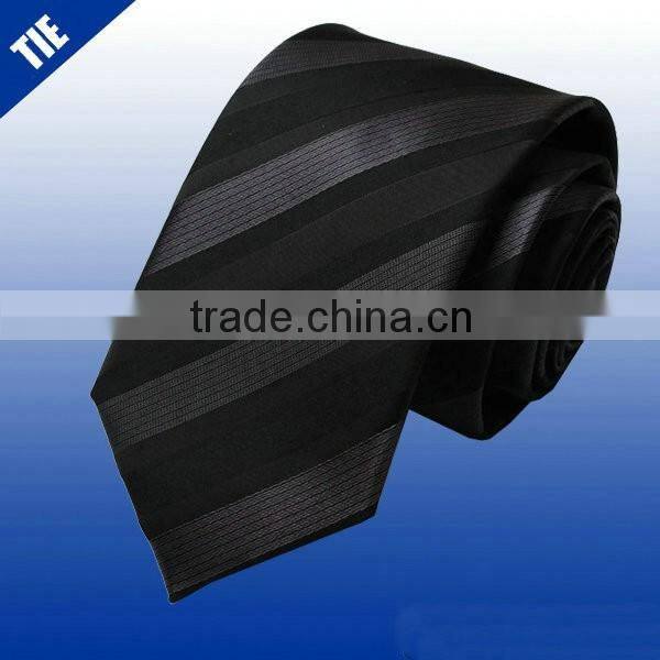 Black solid color mens neckties