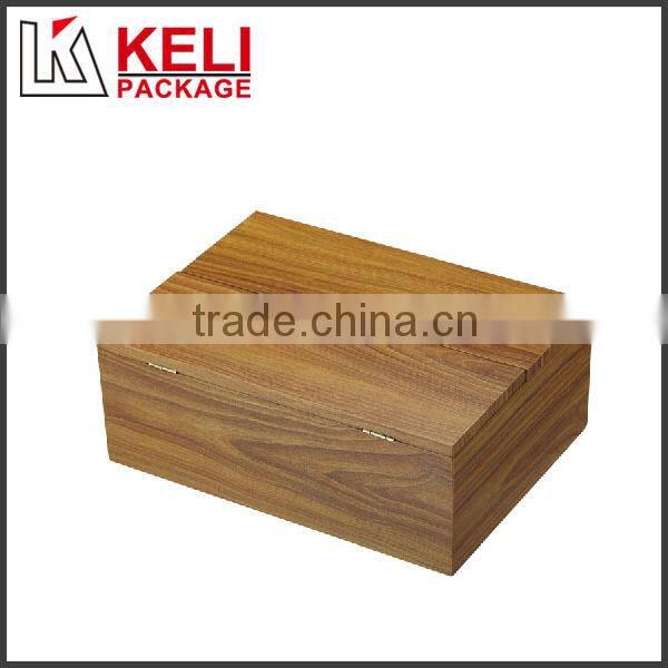 New products wood veneer two wine glass flannelette box