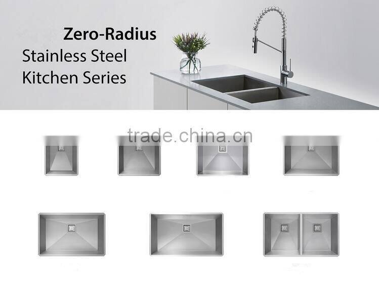 China Supplier Handmade Undermount Single Bowl Stainless Steel Kitchen Sink