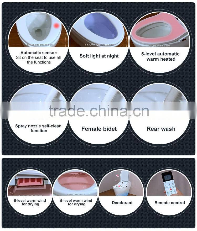 Modern design home nozzle moves backward and forward for wash smart wc toilet