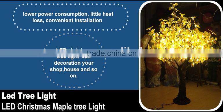 Led Maple Leaf Christmas Tree Light With Led Lights
