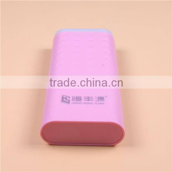Factory Wholesale 15000mAh 3 USB Power Bank with Big Torch Light
