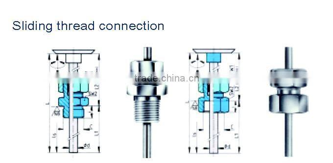 High quality all stainless steel bimetallic thermometer of 0 to 150c