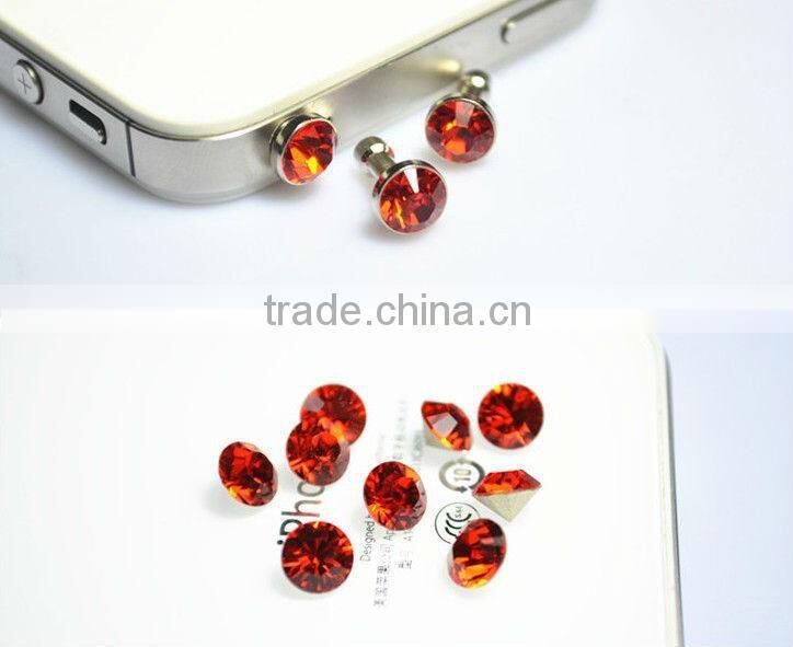 New Fashion Crystal Dust Plug For Mobile Phones
