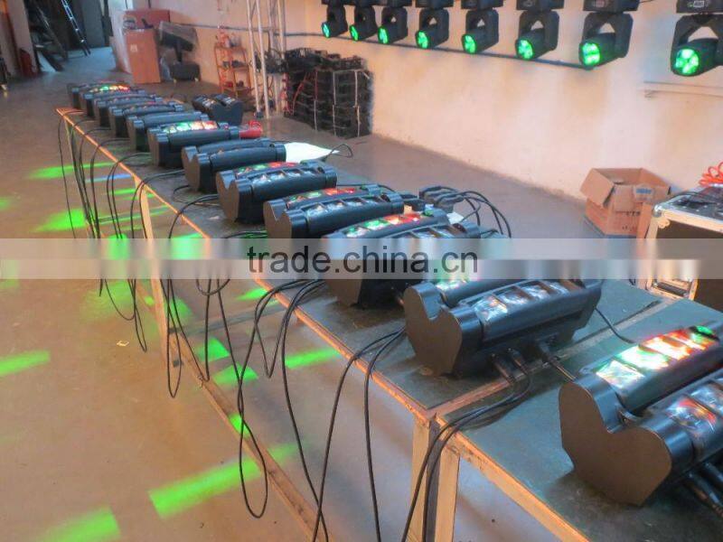 Hot sale! 2016 8x3w rgbw led mini spider disco light spider beam light