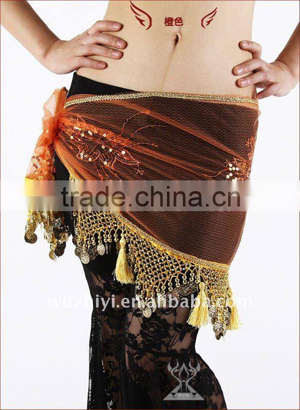 Egyptian tribal belly dance nets cloth and embroidery hip scarves