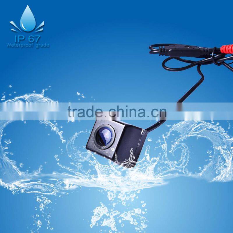 Mini hidden waterproof car rear view camera, reverse car camera with night vision for all the cars