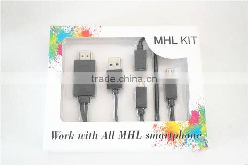 MHL cable for android smart phone,1080p compatible 2m