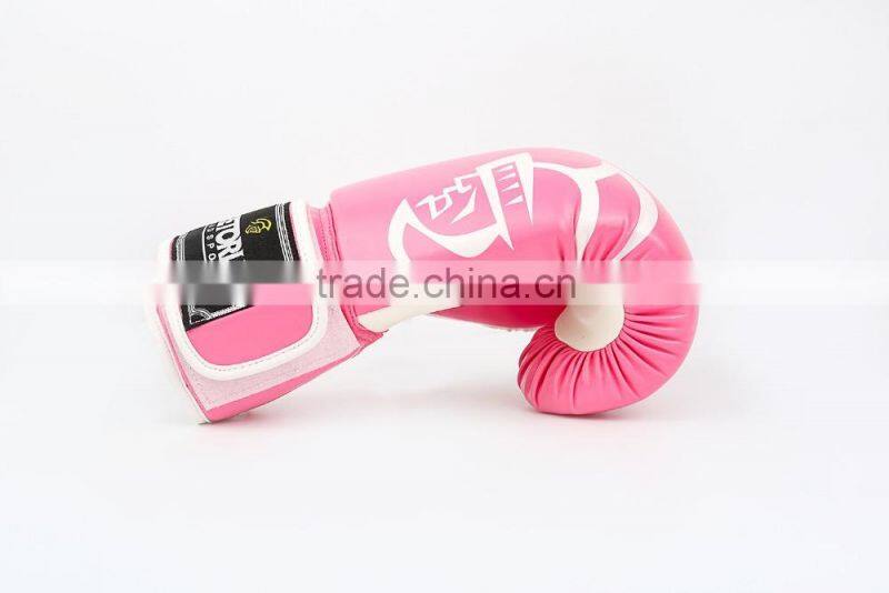 Popular Pretorian Kick Boxing Gloves Pink Women Fighting PU Leather Box Glove
