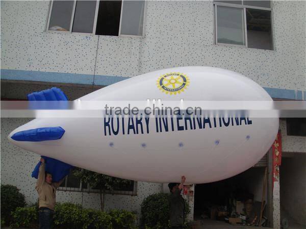 hot sale custom giant inflatable airship / giant inflatable blimp with printed logo/airship balloon for advertising