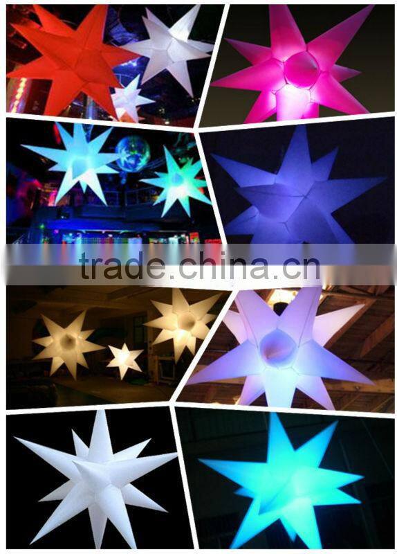 decoration stage inflatable star led inflatable star