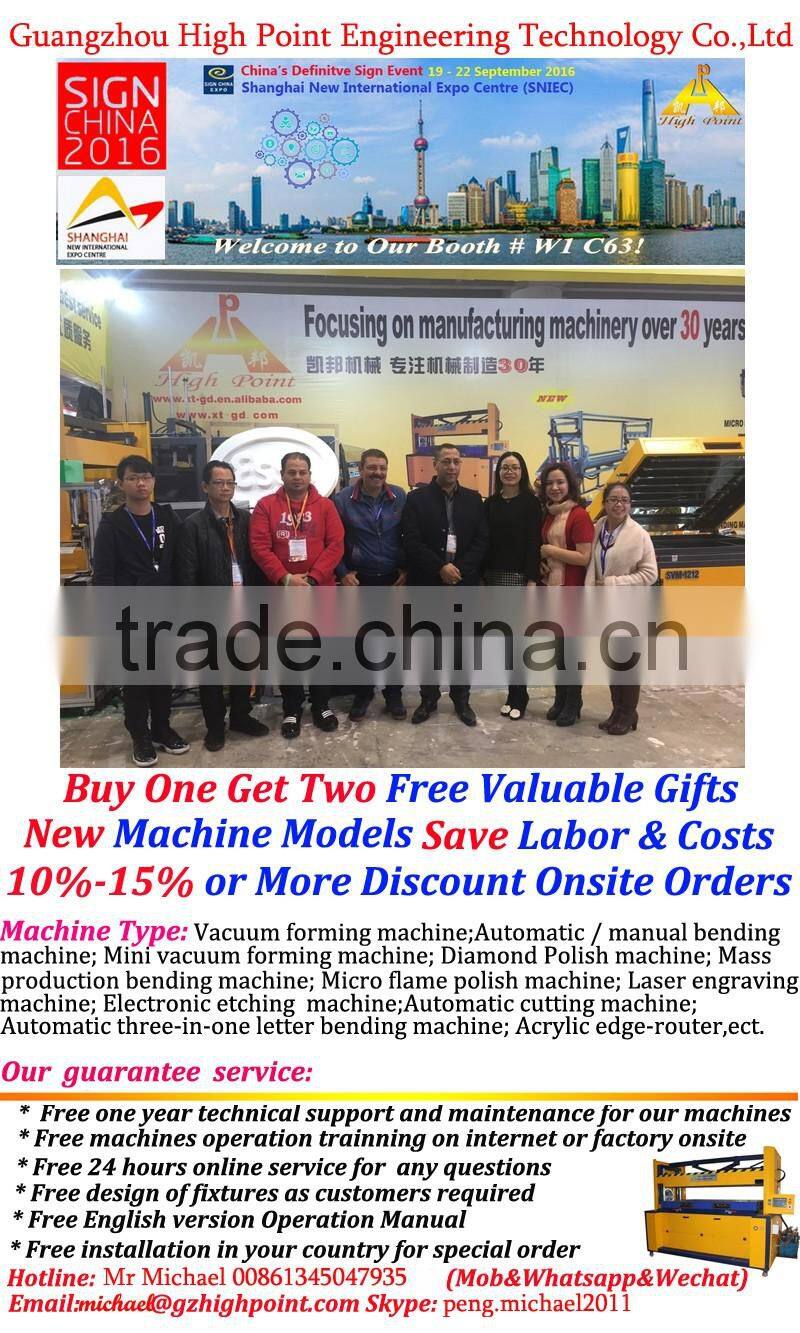 high production 3meter acrylic bending machine for all kinds of plastic with CE