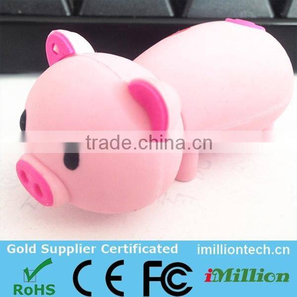 cute pink pig usb flash memory, pig shaped usb drives