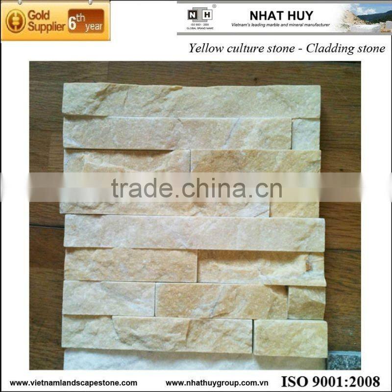 Yellow and white culture stone