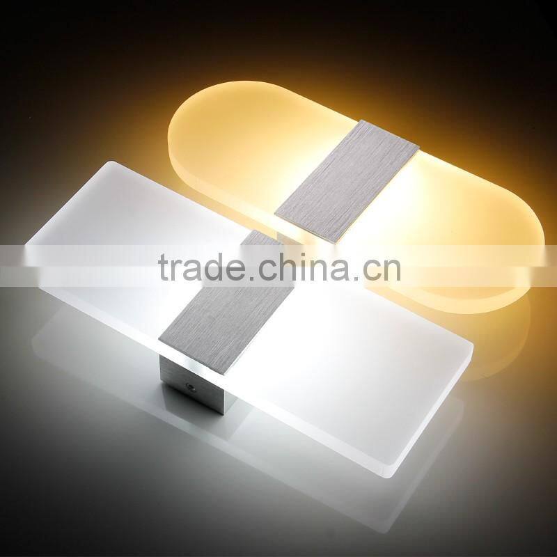 New 6W Indoor Home Decoration Industrial Acrylic Wall Lights Sconce CE RoHs