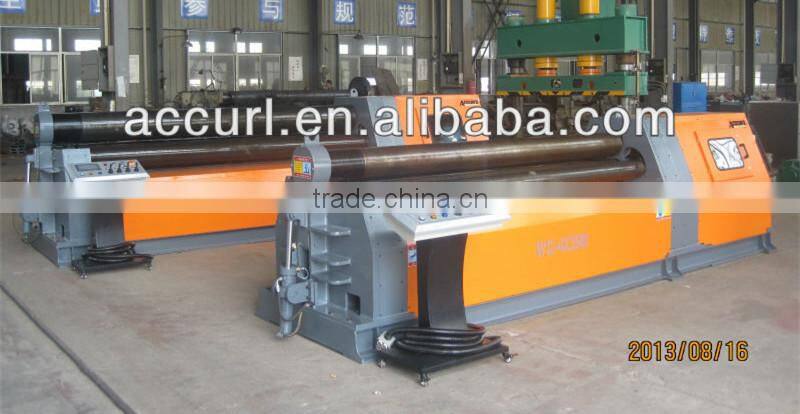 W12-80*6000 CNC Touch Screen Hydraulic Plate Sheet Rolling Bendr Machine with PLC