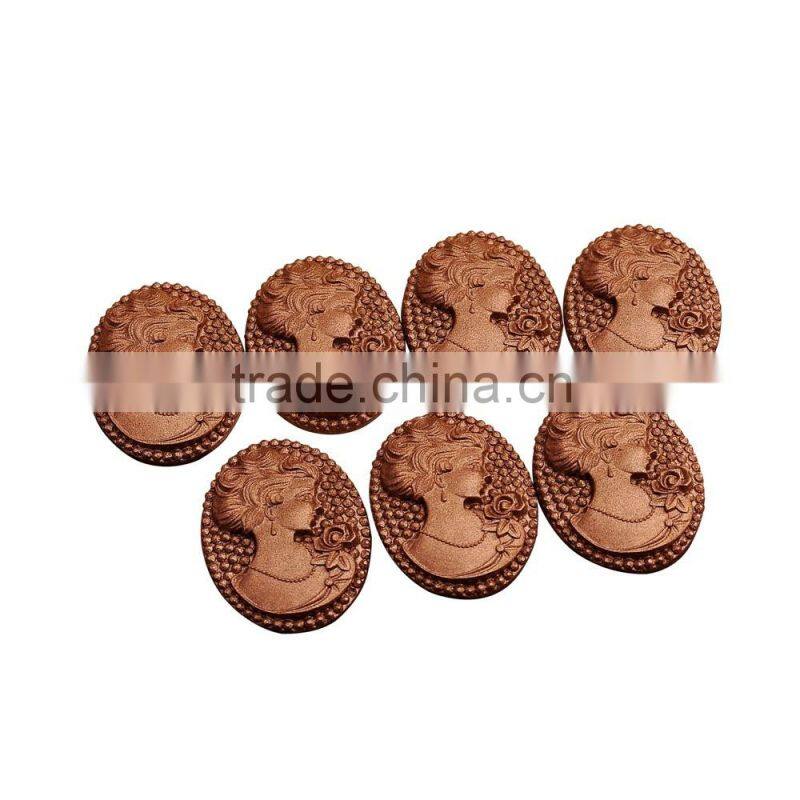 wholesale lady face cabochon resin cameo
