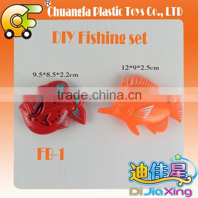 China plastic toys kids DIY magnetic fishing rop toy kit for kid