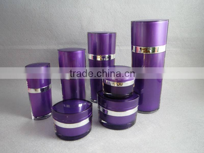 50g eye shape white empty cream cosmetic jar for sale