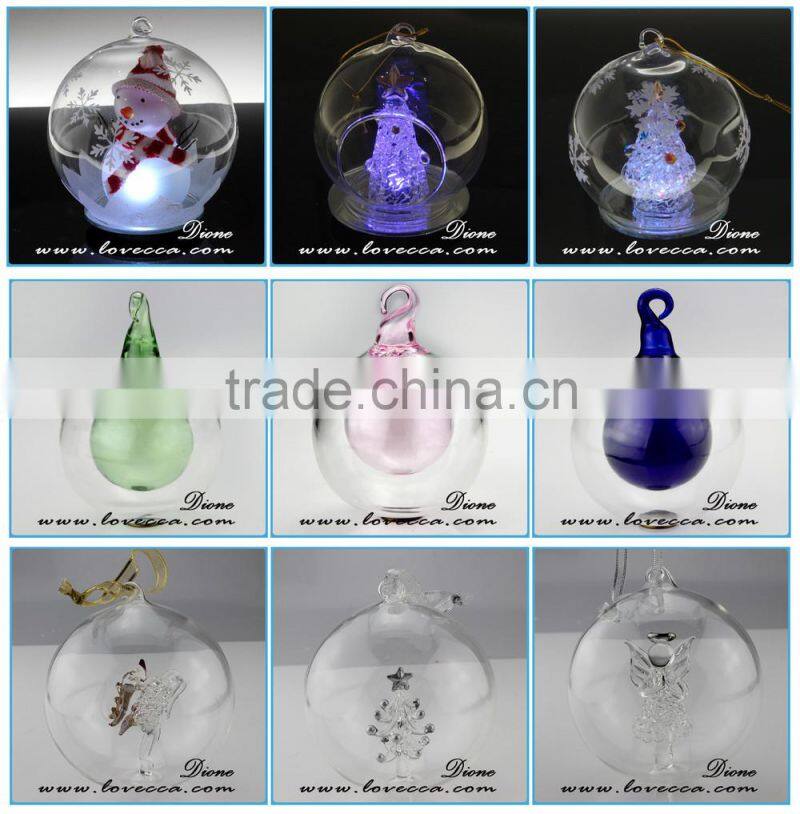 2015 NEW ARRIVAL !!! clear angle inside christmas ball in 10cm