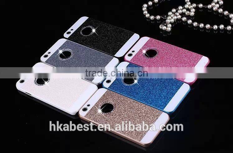 Hot Rhinestone Phone Case,Bling Logo Window Luxury Cover for iPhone 6 / 6S 4.7", for iphone6 Shinning back cover Sparkling case