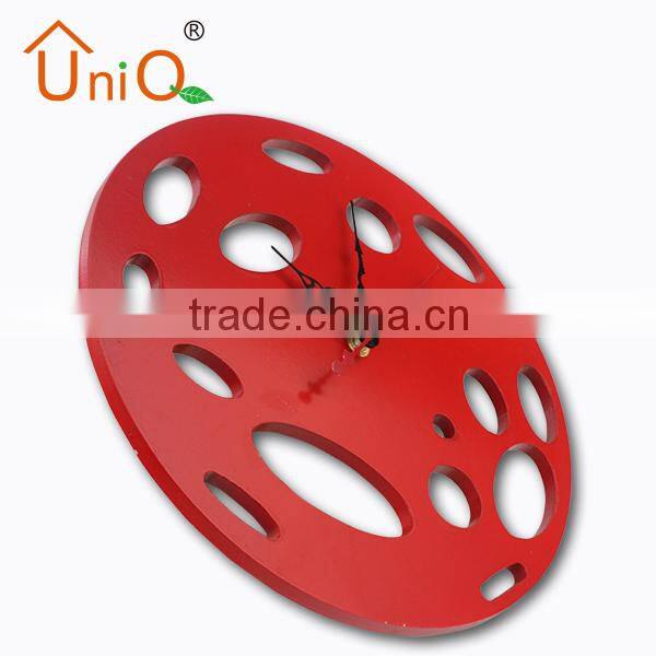 MDF ROUND HOME ART WALL CLOCK