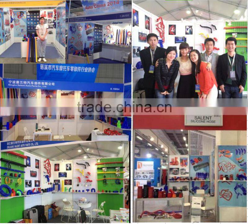 standard 54mm reinforced Red 135 degree flexible auto silicone elbow hose