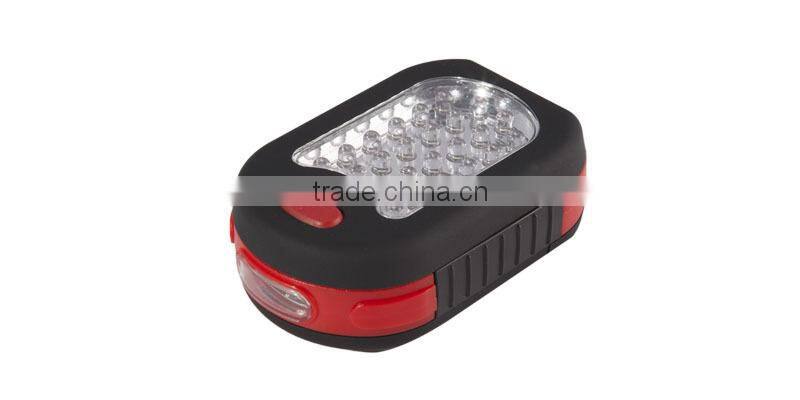 Portable led flexible magnetic work light with 2 hooks on back