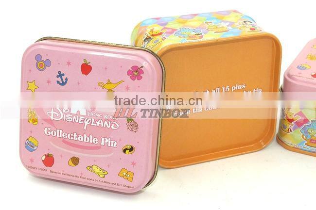 Custom Printing Metal Square Small Tin Box