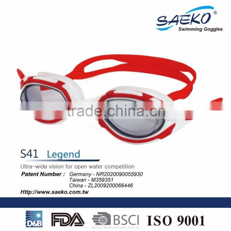 Legend - UV protection Bright Colour Open Water Ironman Adult Lady Swimming Goggles