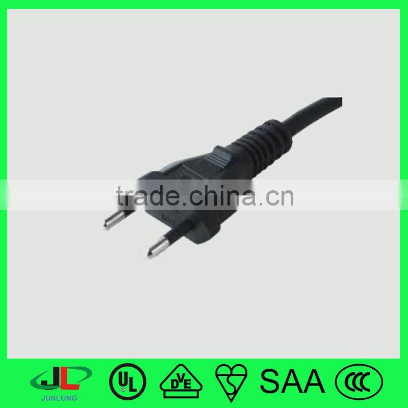 10A 250V Brazil standard 2 pin plug with uc approved power cord