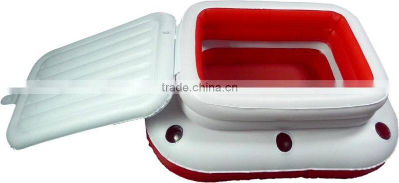 inflatable plastic pvc ice bucket with lid for party