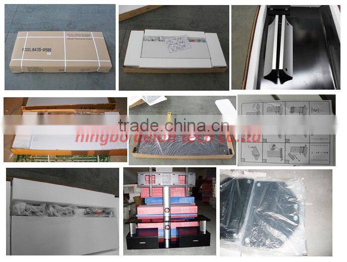 65 inch 40kg 10mm modern Glass aluminum TV plasma LCD led TV STAND Holder