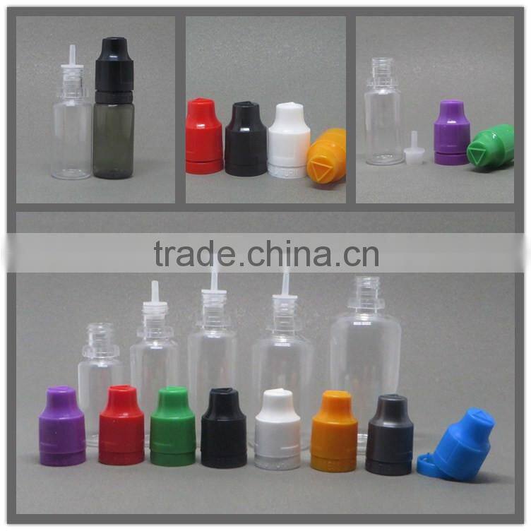 10ml PET e-liquid bottles with tamper and child proof cap