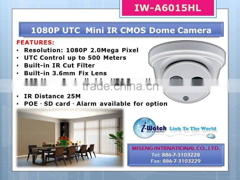 IW-A6015HL Built in 3.6mm Fix Lens IR Security Camera