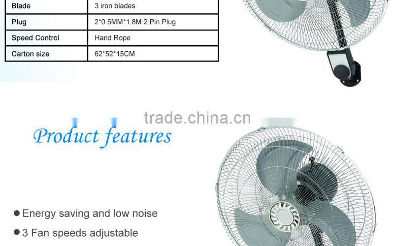 Electric Mount Wall Fan