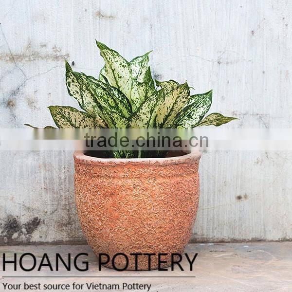 Sunflower Red Clay Pot Outdoor Decor - Terracotta Planters