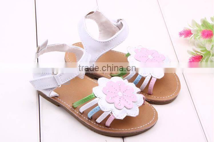 Wholesale Trade Baby Sun Flower Summer Sandals